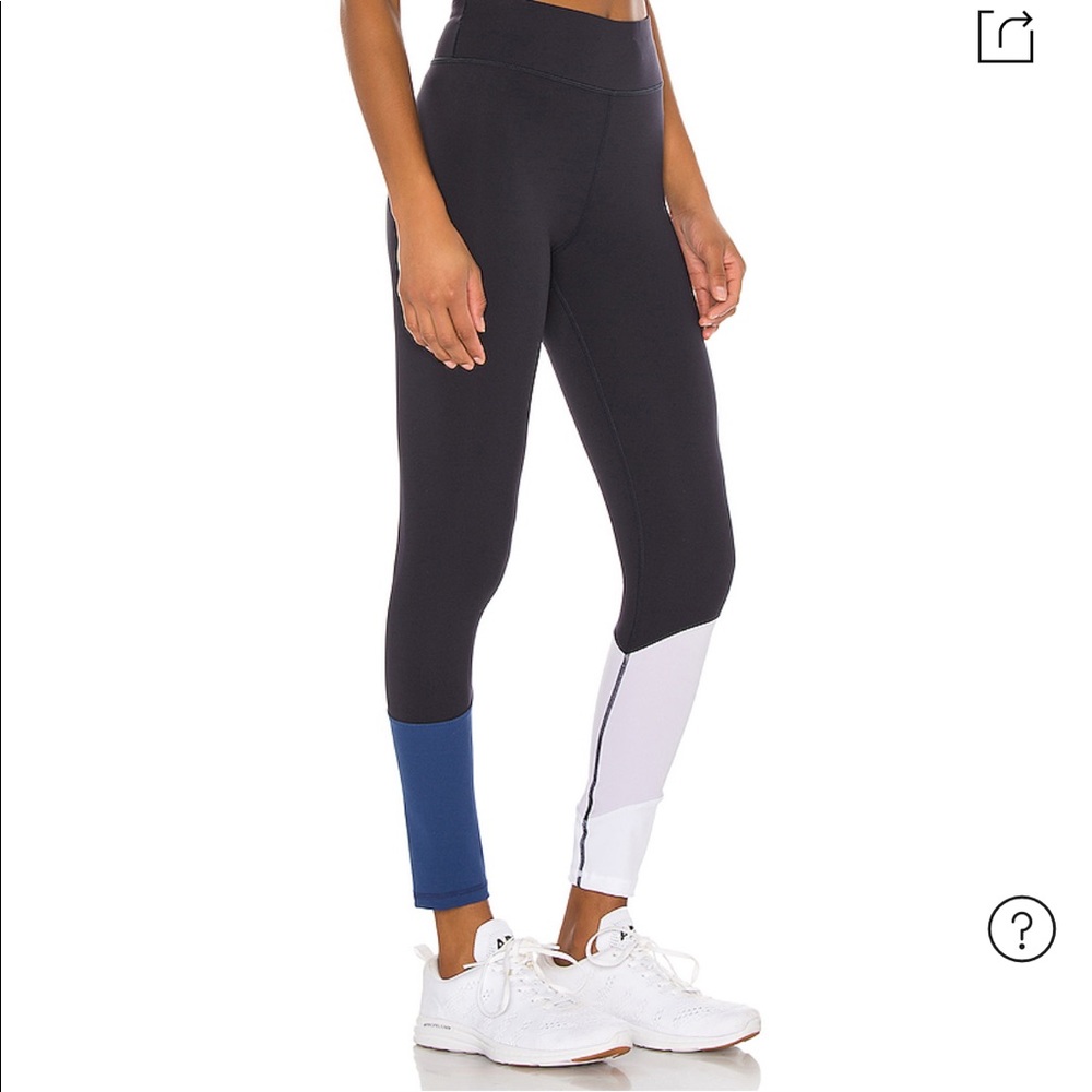 Colorblock navy legging
